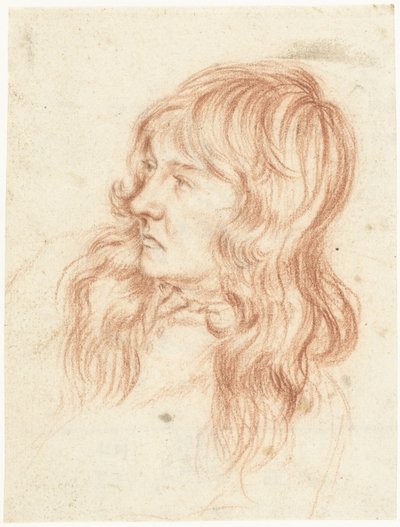 Huvudet på en ung man, till vänster av Gerard ter Borch (II)