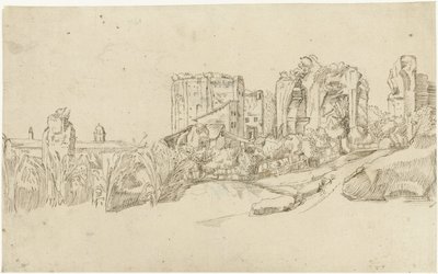 Ruinerna av Trajanus bad av Gerard ter Borch (II)