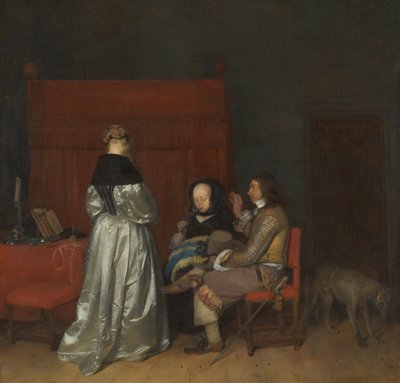 The Gallant Conversation, känd som Faderlig förmaning av Gerard ter Borch