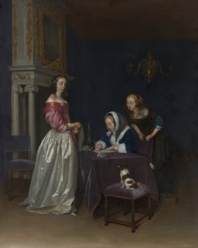 Curiosity, c.1660-62 av Gerard ter Borch