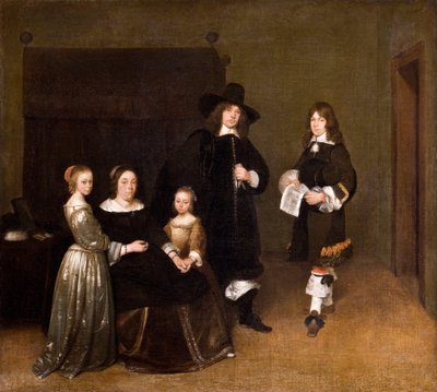 Porträtt av en familj, 1656 av Gerard ter Borch