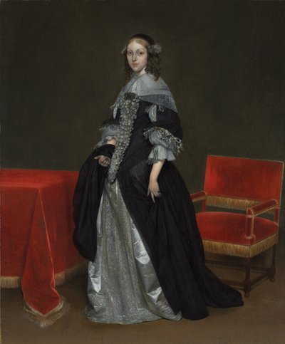 Porträtt av en kvinna, ca 1665 av Gerard ter Borch