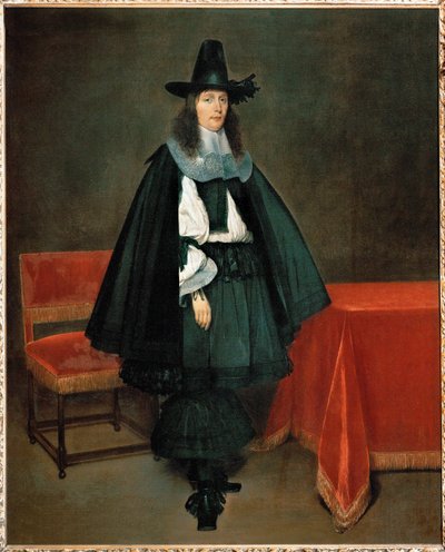 Porträtt av en ung man (olja på duk) av Gerard ter Borch or Terborch