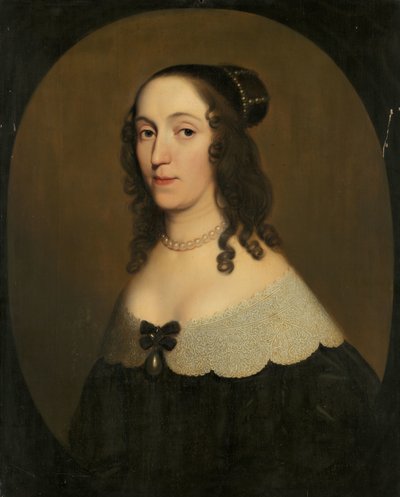 Porträtt av Louise Christina (1606-69), grevinnan av Solms-Braunfels av Gerard van Honthorst (workshop of)