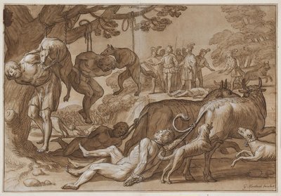 Kung Jarmeric sätter tillfångatagna Wends till tortyren av Gerard van Honthorst