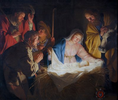 Herdarnas tillbedjan av Gerard van Honthorst