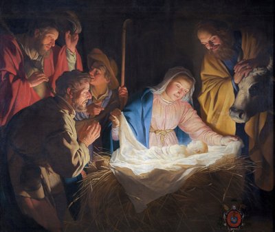 Herdarnas tillbedjan av Gerard van Honthorst