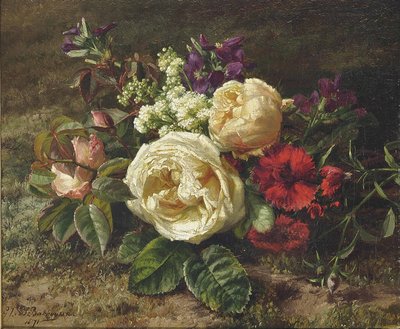 En sommarbukett av Gerardina Jacoba van de Sande Bakhuyzen