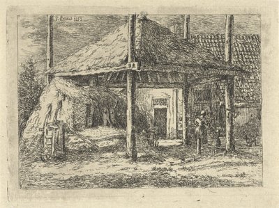 Höstack Taket på en höstack i Pernis av Gerardus Emaus de Micault