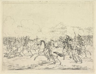Fredrik William av Brunswijk död 1815 av Gerardus Emaus de Micault