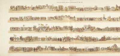 Historisk procession, hölls i Rotterdam den 21 maj 1874 (titel på objektet) av Gerardus Johannes Bos