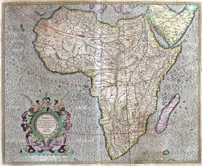 Afrika av Gerardus Mercator