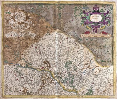 Alsace, Frankrike (gravyr av Gerardus Mercator