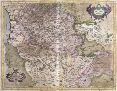 Artois, Frankrike (gravyr av Gerardus Mercator