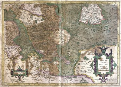 Köln, Waldeck (Hessen), Tyskland (gravyr av Gerardus Mercator