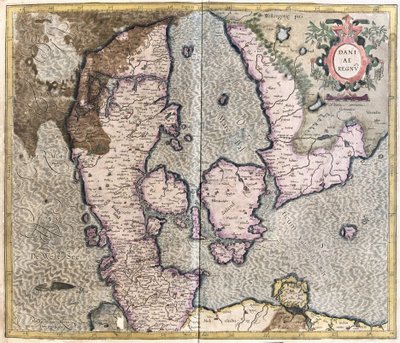 Danmark (gravyr av Gerardus Mercator