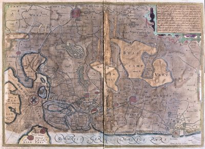 Flandern, Belgien (gravyr av Gerardus Mercator