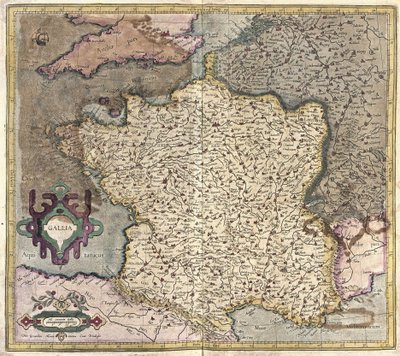 Frankrike (gravyr av Gerardus Mercator