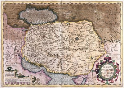 Irak och Afghanistan (gravyr av Gerardus Mercator