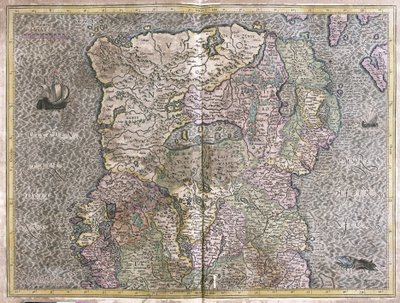 Irland av Gerardus Mercator