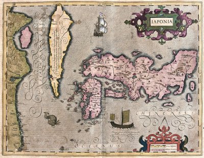Japan (gravyr av Gerardus Mercator
