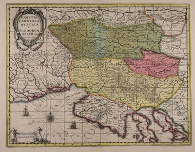 Karstia, Carniola, Histria et Windorum marchia av Gerardus Mercator