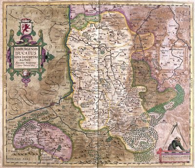 Limburg, Belgien (gravyr av Gerardus Mercator