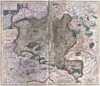 Litauen (gravyr av Gerardus Mercator