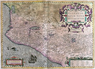 Mexiko (gravyr av Gerardus Mercator