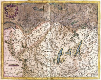 Norra Italien (gravyr av Gerardus Mercator
