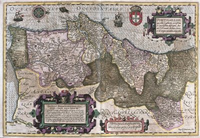 Portugal (gravyr av Gerardus Mercator