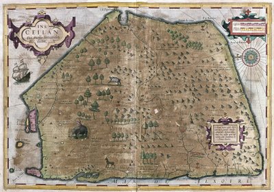 Sri Lanka (gravyr av Gerardus Mercator