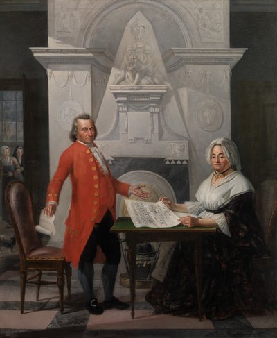 Jubileumsporträtt av familjen de San (olja på duk) av Gerardus de San