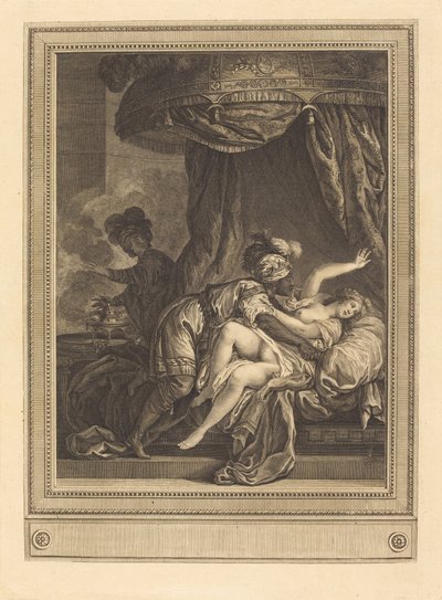 Kungen av Etiopien av Geraud Vidal after Charles Monnet
