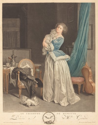 Minettes triumf av Geraud Vidal after Marguerite Gérard
