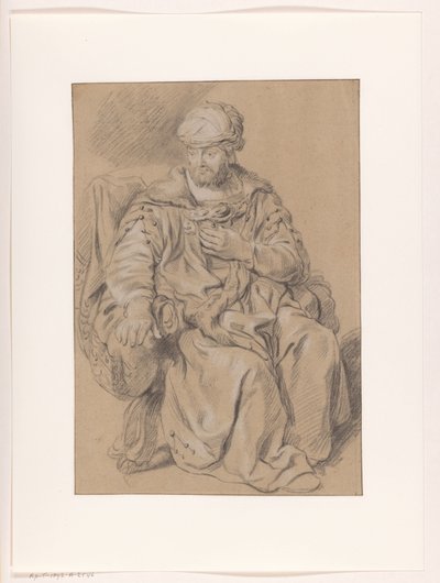 Sittande orientalisk man av Gerbrand van den Eeckhout (copy after)