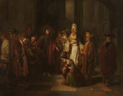 Kristus och kvinnan i äktenskapsbrott av Gerbrand van den Eeckhout