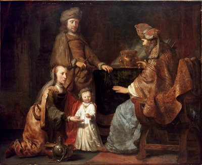 Spädbarnet Samuel kom med av Hannah till Eli, tidigt 1660-tal av Gerbrand van den Eeckhout