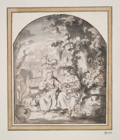 Vertumnus och Pomona av Gerbrand van den Eeckhout