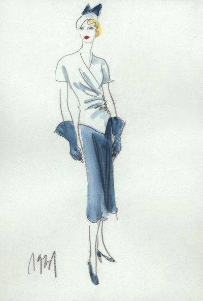 Dammode 1931, kjol och blus / G. Hartung av Gerd Hartung
