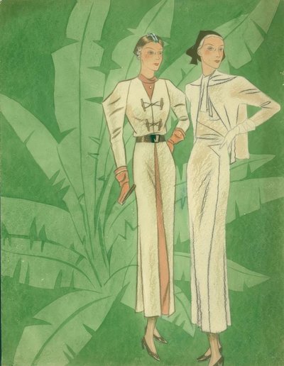 Dammode 1934 / klänningar / Gerd Hartung av Gerd Hartung