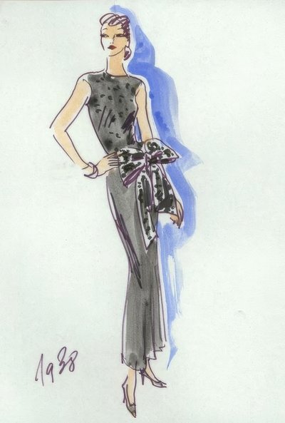 Dammode 1938, aftonklänning / Gerd Hartung av Gerd Hartung