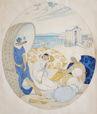 Chattar på den danska stranden av Gerda Wegener