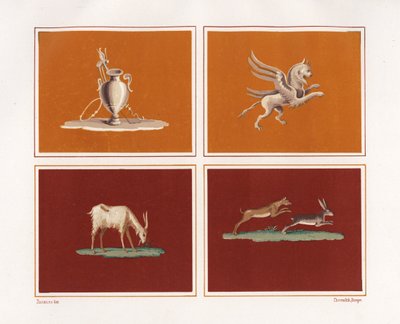 Dekorativa figurer från House of Epigrams, Regio V, Insula 1 av Geremia Discanno