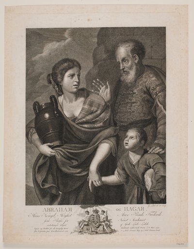 Abraham och Hagar av Gerhard Ludvig Lahde