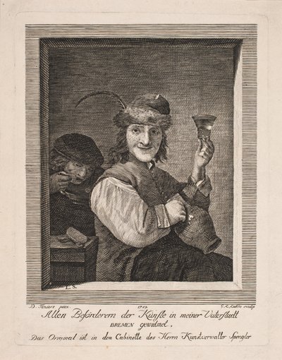 Bonde med kanna och glas av Gerhard Ludvig Lahde