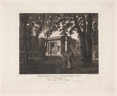 Herkules loge i Rosenborgs trädgård av Gerhard Ludvig Lahde