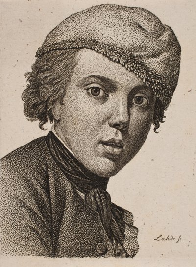 Jens Juel, Efter Juels självporträtt från 1767 av Gerhard Ludvig Lahde