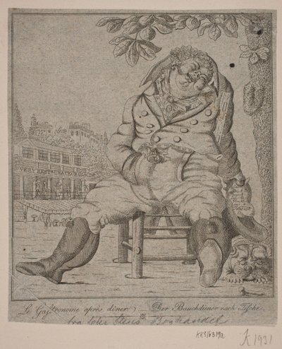 Gastronomen efter middagen av Gerhard Ludvig Lahde