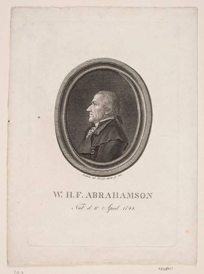 W.H.F. Abrahams av Gerhard Ludvig Lahde